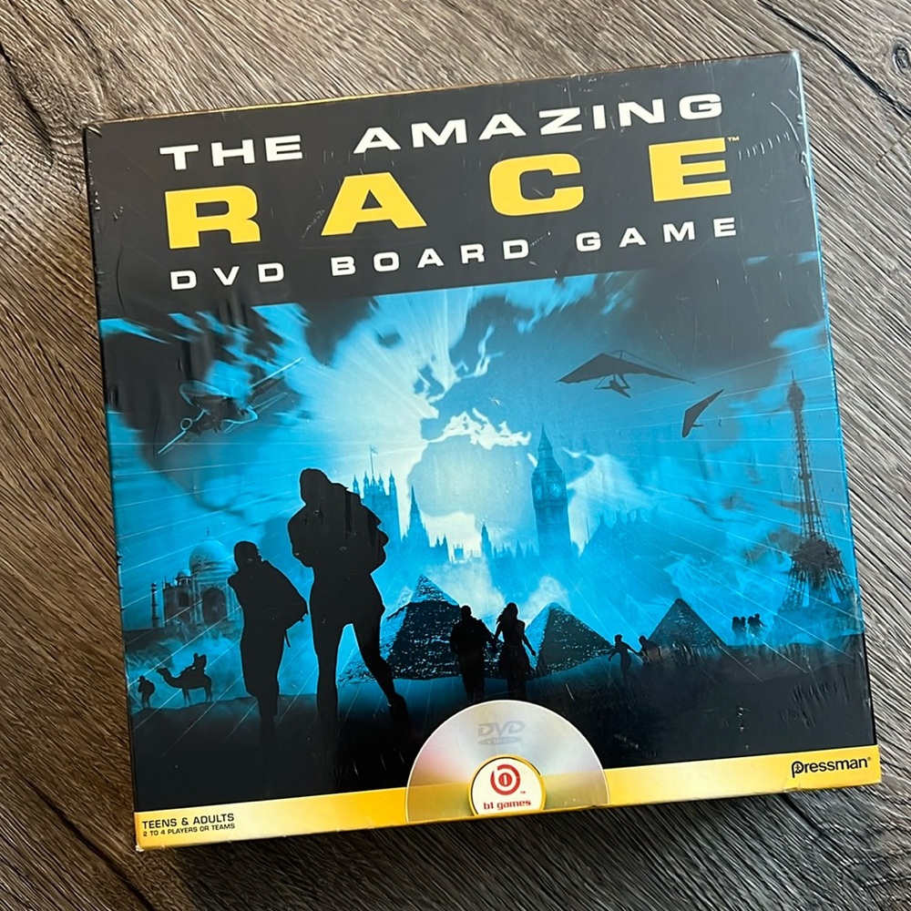 The Amazing Race DVD Board game 2006 pressman NEW IN PACKAGE 2-4 players